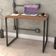 Kit Mesa Para Escritório com Estante Office Estilo Industrial Form C01 90 cm Nogal - Lyam Decor