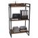 Kit Mesa Para Escritório com Estante Office Estilo Industrial Form C01 90 cm Nogal - Lyam Decor