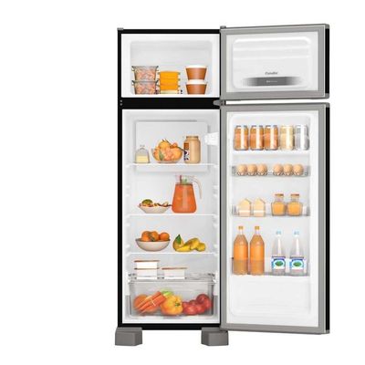 Geladeira Refrigerador 276 Litros Duplex Inverter Preto RCD34 Pro Esmaltec 220V