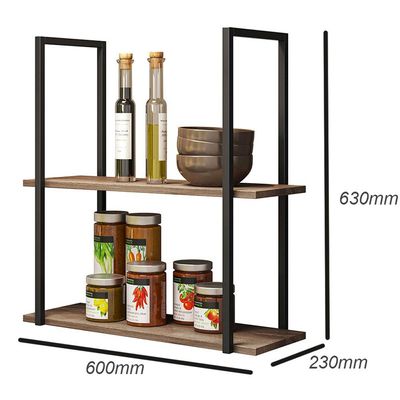 Kit 02 Prateleiras Decorativas Multiuso Industrial D01 Design Demolição - Lyam Decor