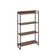 Kit 3 Estantes Multiuso Escritório Industrial 4 Prateleiras Areta 145x80cm C01 Nogal - Lyam Decor
