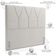 Cabeceira Cama Box Casal King  195 cm Aurora W01 Linho Champagne - Lyam Decor