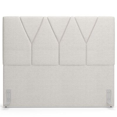 Cabeceira Cama Box Casal King  195 cm Aurora W01 Linho Champagne - Lyam Decor