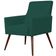 Poltrona Decorativa Para Sala de Estar e Recepção Maria W01 Pés Palito Suede Verde Musgo - Lyam Decor