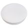 Kit 06 Assentos Redondo Banqueta Cadeira Estofados Poltronas H02 Corino Branco 30 cm - Lyam Decor