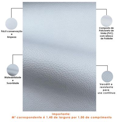 Tecido Sintético Corano Branco Para Poltrona Cabeceira Estofados Decoração T02 Metro - Lyam Decor