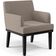 Kit 02 Poltronas Decorativas Sala de Estar Base Preto Beatriz W01 Bouclê Bege - Lyam Decor