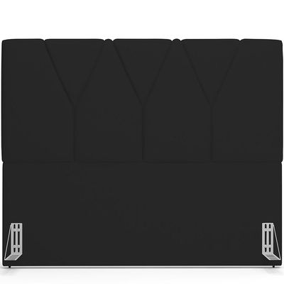 Cabeceira Cama Box Casal King 195 cm Aurora W01 Corano Preto - Lyam Decor