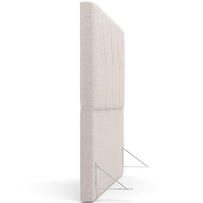 Cabeceira Cama Box Casal King 195 cm Aurora W01 Bouclê Creme - Lyam Decor
