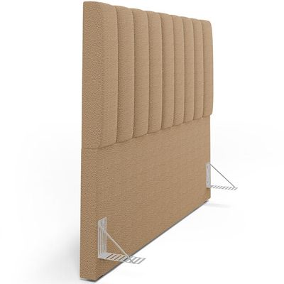 Cabeceira Cama Box Casal Queen 160 cm Dália W01 Bouclê Mostarda - Lyam Decor