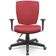 Cadeira de Escritório Diretor Office Base Giratória Preto Alta Flexi P03 Vinil Vermelho - Lyam