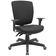 Kit 02 Cadeiras de Escritório Diretor Office Giratória Preto Alta Flexi P03 Poliéster Preto - Lyam