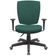 Kit 02 Cadeiras de Escritório Diretor Office Giratória Preto Alta Flexi P03 Poliéster Verde - Lyam