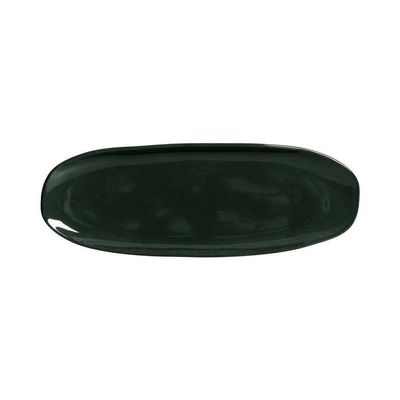 Conjunto de Travessas Ovais Pequenas Porto Brasil Orgânico Dust 23x11cm - 4 Peças Preto