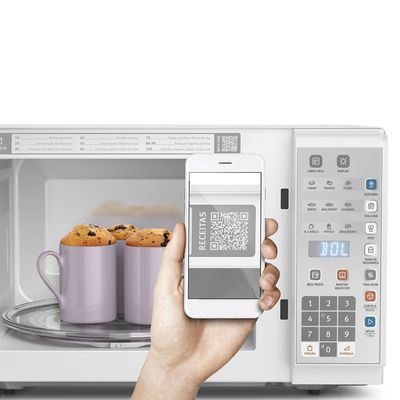 Micro-ondas Electrolux 31L Branco com Painel Integrado e Display Econômico (MI41T) 220V