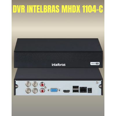 Kit 4 Câmeras 1080p Full Color C/Áudio Dvr Intelbras 4ch S/HD