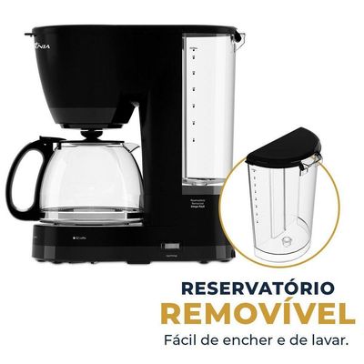 Cafeteira Britânia 32 Cafés Jarra de Vidro 1,2L BCF32C 110V