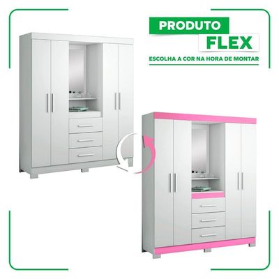 Guarda-roupa 4 Portas Nt 5015 Branco - Notável