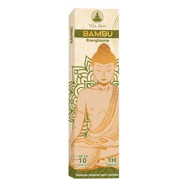 Incenso Natural Vila Zen 10 Varetas - Escolha o Aroma Bambu