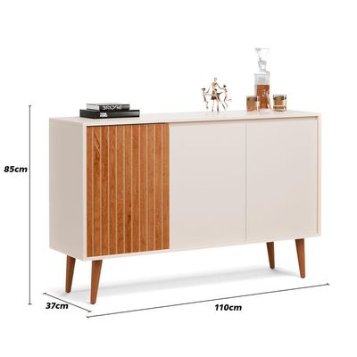 Buffet Aparador Sala De Estar E Jantar Star Off White - Moveisaqui