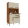 Conjunto de  Cozinha Luiza Imop CINAMOMO/OFF WHITE/S/V
