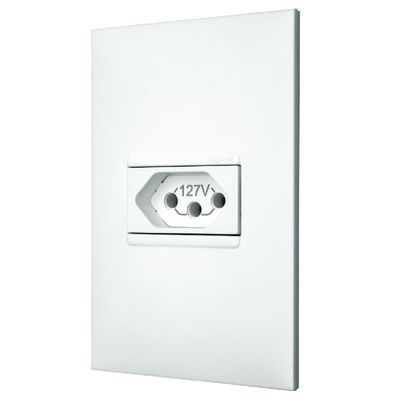 1 Tomada 2p+t 20 Ampères 4x2 Branco - 615081bc - Pial Plus 1 Tomada 2p+t 20 Amperès 4x2 Branco - 615081bc - Pial Plus