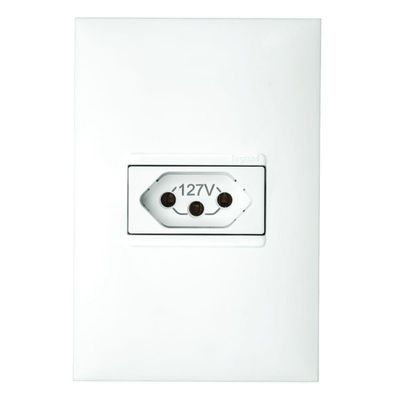 1 Tomada 2p+t 20 Ampères 4x2 Branco - 615081bc - Pial Plus 1 Tomada 2p+t 20 Amperès 4x2 Branco - 615081bc - Pial Plus
