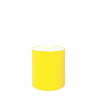 Cúpula Abajur E Luminária Cilíndrica Vivare Cp-7001 ø13x15cm - Bocal Nacional Amarelo