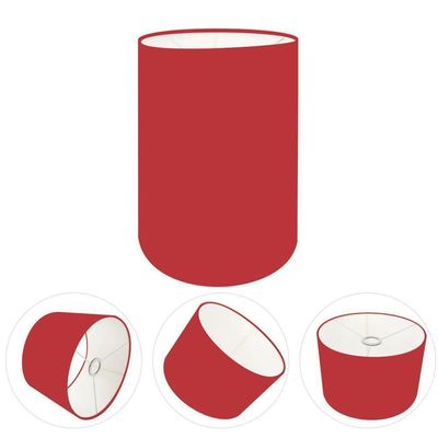 Cúpula Abajur E Luminária Cilíndrica Vivare Cp-7004 ø15x25cm - Bocal Nacional Bordo