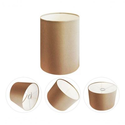 Cúpula Abajur E Luminária Cilíndrica Vivare Cp-7003 ø15x20cm - Bocal Nacional Palha