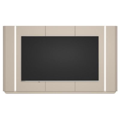 Painel Para TV 75 Pol Com LED 240cm Elysia L05 Off White Fosco - Lyam Decor