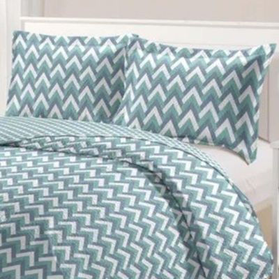 Kit Cobre Leito Colcha Daily King 3 Peças Dupla Face Estampado - Modelo 67 - 100% Poliéster