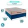 Cama + Bau Blindado E Colchão Molas Ensacadas Casal - Airtech Ortobom