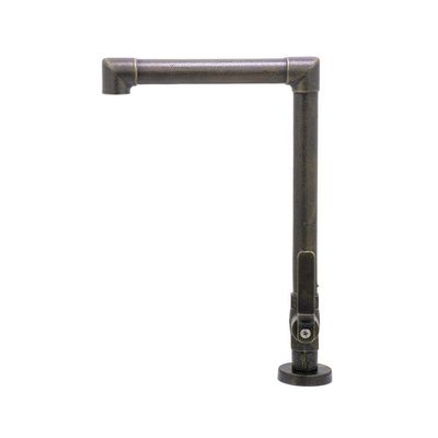 Kit Torneira Banheiro Lavatório Mesa Industrial Rústica Dourado Ouro Velho + 1 Válvula Pia Cuba Metal