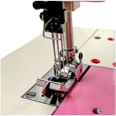 Galoneira, Semi Industrial Bracob 3 Agulhas , 250w,2000rpm Rosa-:220v 220V