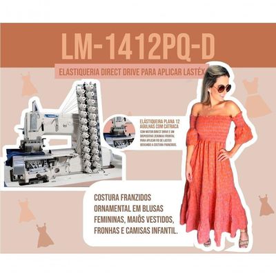 Elastiqueira 12 Agulhas Para Lastex - Pronta- Drive