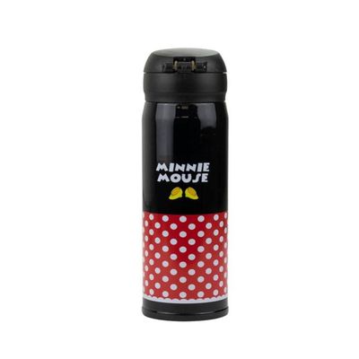 Garrafa Térmica Preta Minnie 400ml - Disney