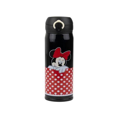 Garrafa Térmica Preta Minnie 400ml - Disney