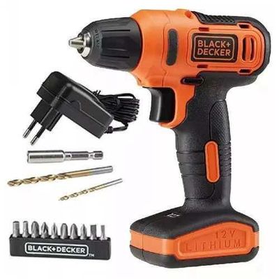 Parafusadeira Furadeira 12V Biv Ld12S Black Decker   13Pçs