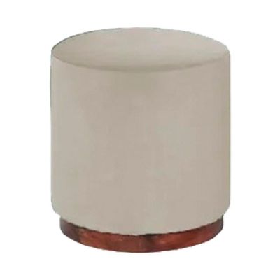 Puff Decorativo Redondo Itália Creme
