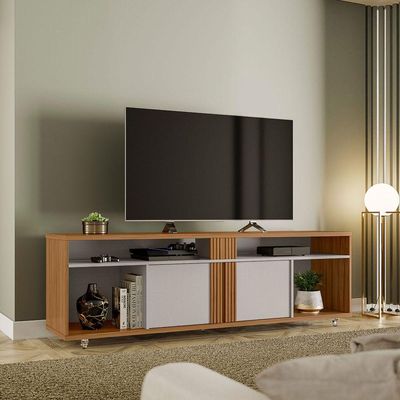 Rack Bancada Nt 1290 Freijó Com Off White - Notável