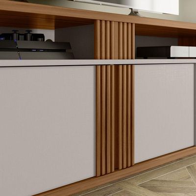 Rack Bancada Nt 1290 Freijó Com Off White - Notável