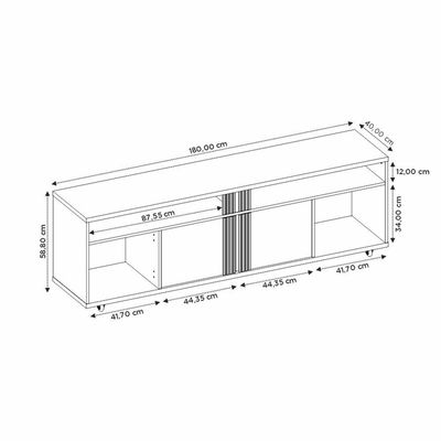 Rack Bancada Nt 1290 Freijó Com Off White - Notável