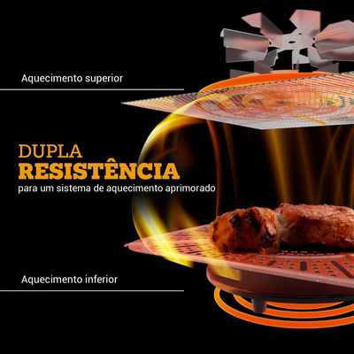 Fritadeira Elétrica Air Fryer Oven PAF15B 15L Philco Preto / 220V