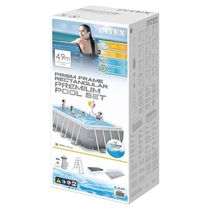 Piscina Estrutural Retangular 10.874 Litros Completa - Intex
