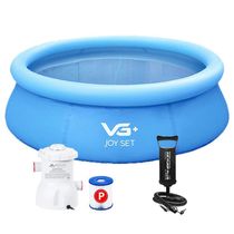 Piscina Inflável Joy Set 2490l Circular 240cm Com Filtro Bomba Vg Plus 110v