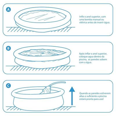 Piscina Inflável Joy Set 2490l Circular 240cm Com Filtro Bomba Vg Plus 110v