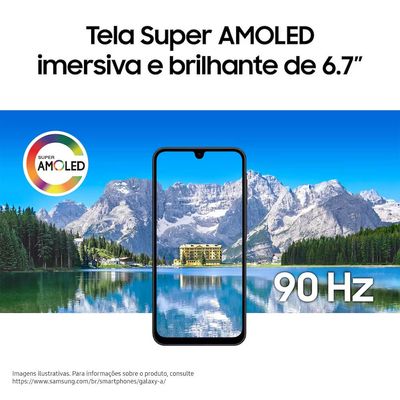 Celular Galaxy A17 4G Tela 6.7 Polegadas 256GB Super AMOLED Câmera Tripla 50MP Azul Samsung Azul / Bivolt
