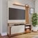 Estante Painel Para TV 65 Pol 152cm Mayer C04 Off White Matte Freijó - Lyam Decor
