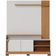 Estante Painel Para TV 65 Pol 152cm Mayer C04 Off White Matte Freijó - Lyam Decor